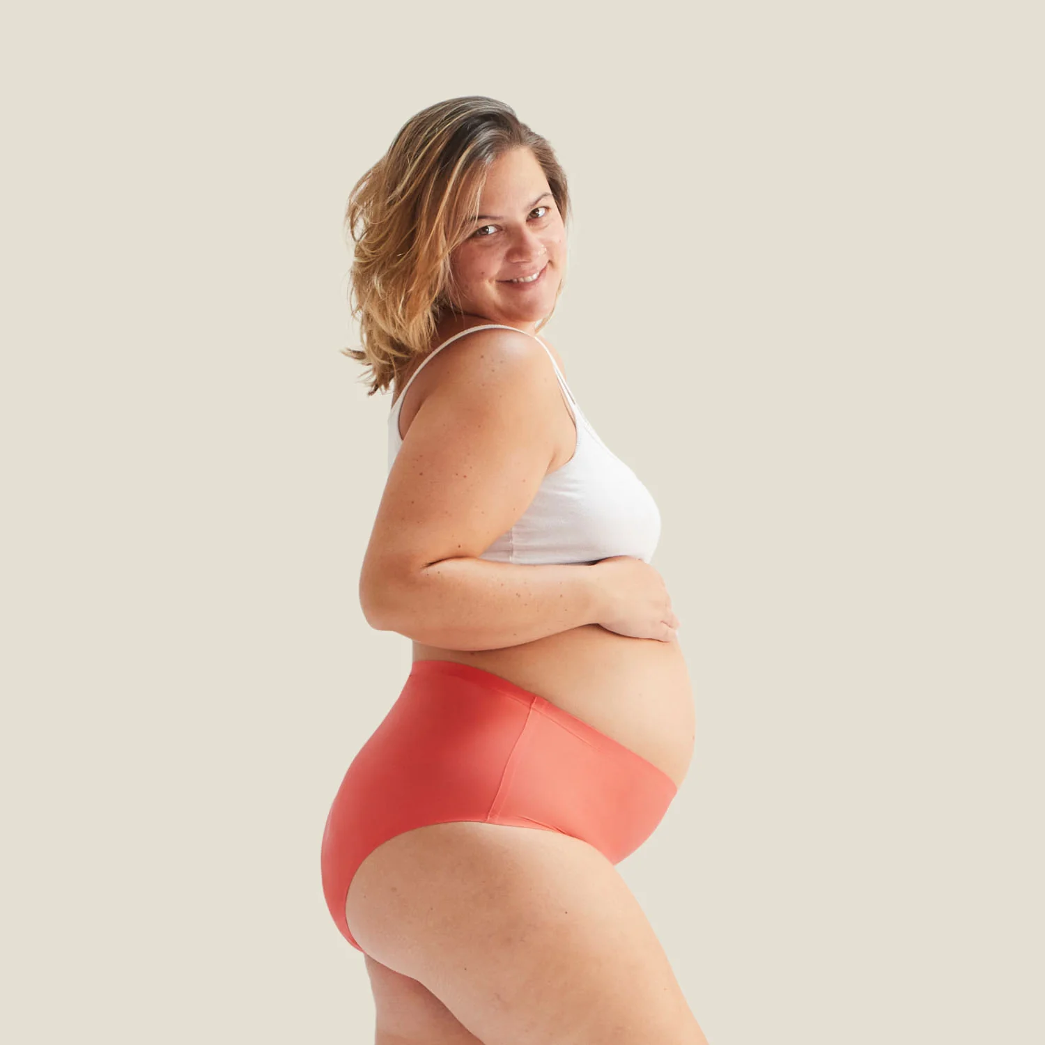 WUKA Drytech™ High Waist - For Light Leaks - Coral Pink