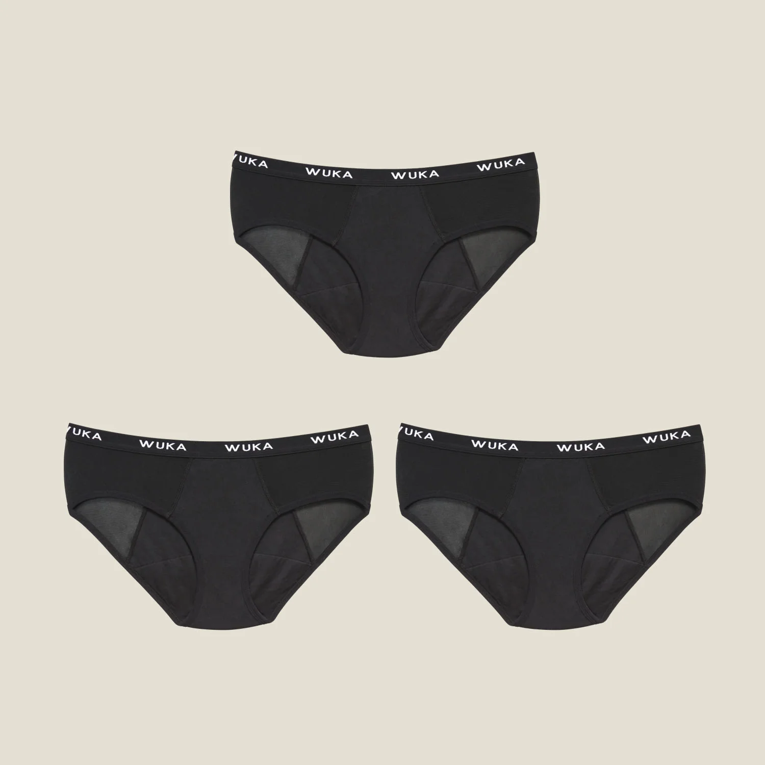 WUKA Ultimate™ Midi brief - 3 Pack Heavy Cycle Set
