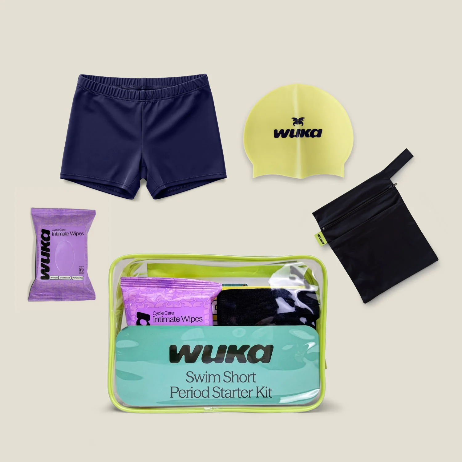 WUKA Teen Swim Short Period Starter Kit - Navy